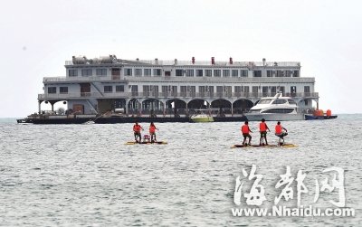三亚一海上会所无证运营近两年 外形豪华