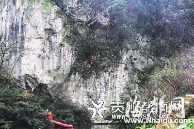 男子掉下百米悬崖石缝 苦熬三天获救