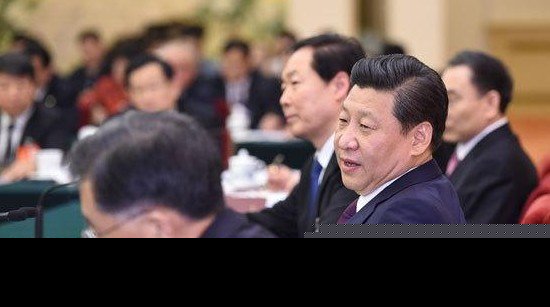 习近平李克强等分别参加一些代表团审议