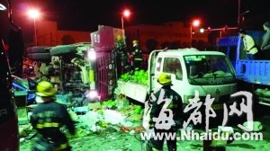 一家3口遇渣土车侧翻 母亲被埋瞬间舍命护子