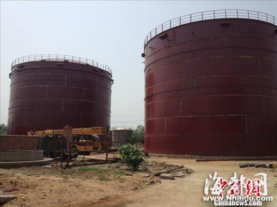 湖北枣阳一4000吨甲醇化工厂储罐涉违建关停