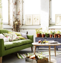 用绿色来装点室内环境 家居室内绿化布局形式