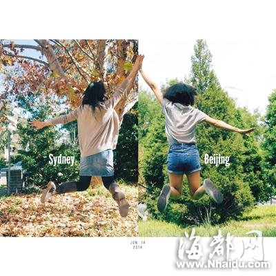 两名女孩PS北京与悉尼跨国“双重生活”