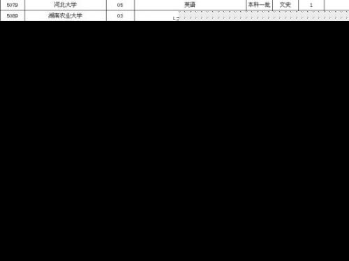 本科一批第一次征求志愿