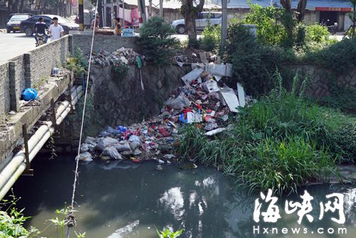 福州磨洋河成垃圾河 鼓山镇：已纳入立项整治
