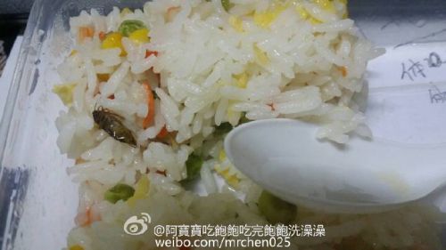 百度外卖订餐吃到昆虫 商家：每家店都会有