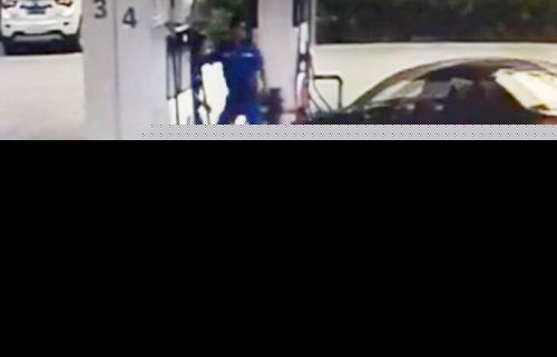 福州一男子加油不熄火 还开车欲撞加油员