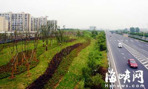 让景观“增值” 堆坡绿化点亮城市