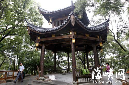 金鸡山望城亭开放 可俯瞰福州三分之二景观