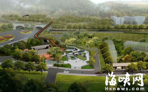 福州金鸡山公园治堵 东入口开工以分散游客