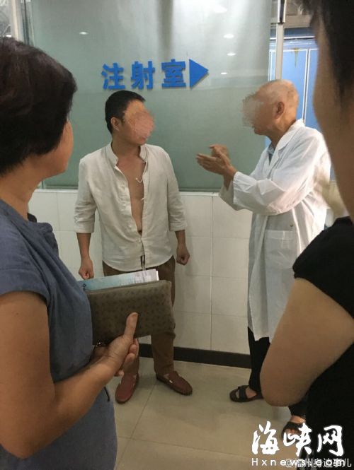 疑因儿子打针疼男子追打护士 事发福州市疾控中心