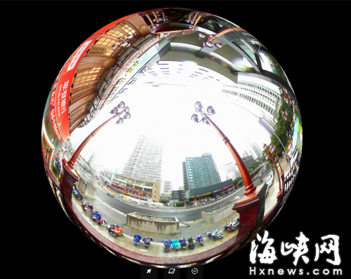 台风前的福州华林天桥