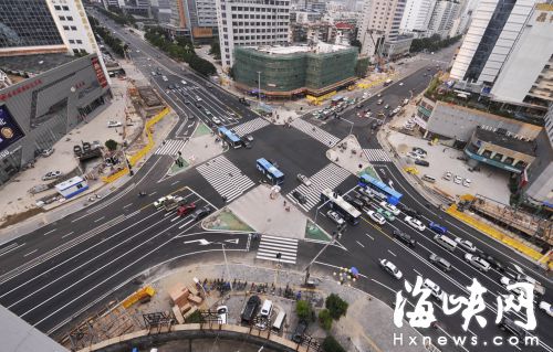 福州五四华林路口地铁施工围挡4年多 今起恢复畅通