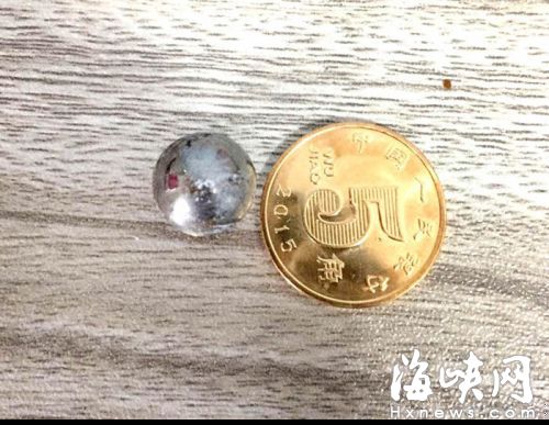 钢珠直径大约五毛钱硬币一半