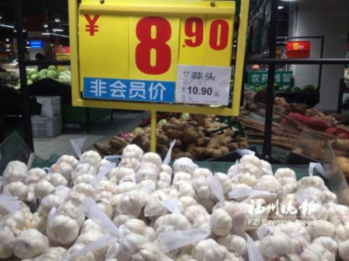 榕超市蒜头价格上涨明显。