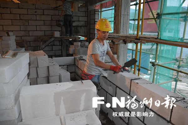 闽清需安置重建1873户 住房重建项目月底封顶