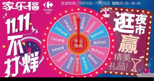 家乐福双十一夜市不打烊 多重豪礼拿到手软