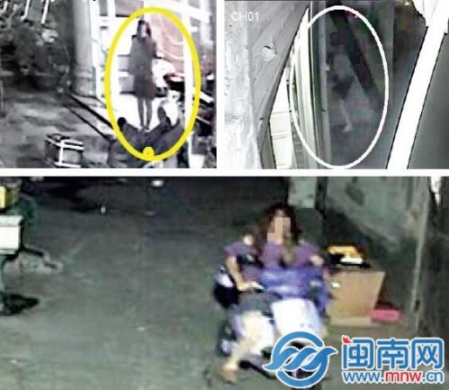 长发&ldquo;女子&rdquo;撩裙爬围墙，原来是偷车贼（视频截图）