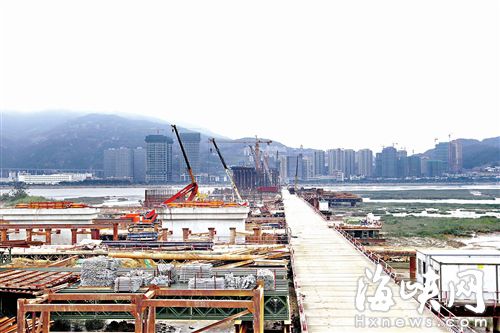马尾大桥南接线工程动建 主桥力争明年底合龙