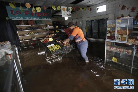 飓风“奥托”来袭 哥斯达黎加一片狼藉数千人受灾