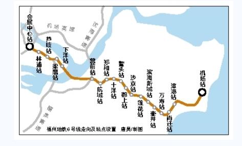 福州地铁6号线开工！共设19站预计2021年通车