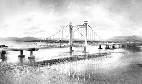 福州新洪塘大桥施工 交通不中断 