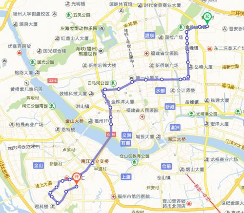 福州6路125路公交线路调整 多个公交站点将取消