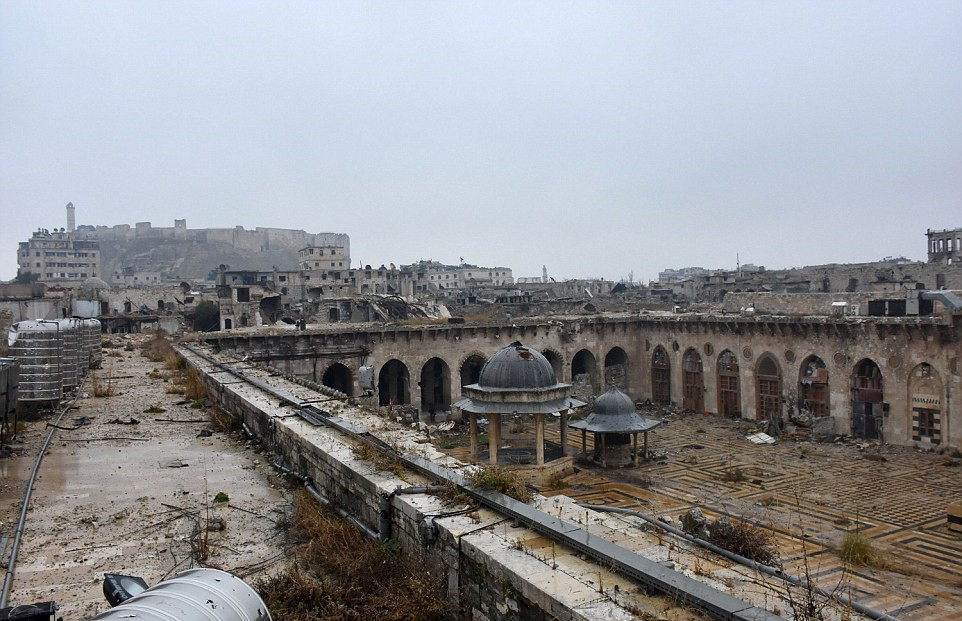 阿勒颇战前战后景色对比 苦战四年城市变废墟