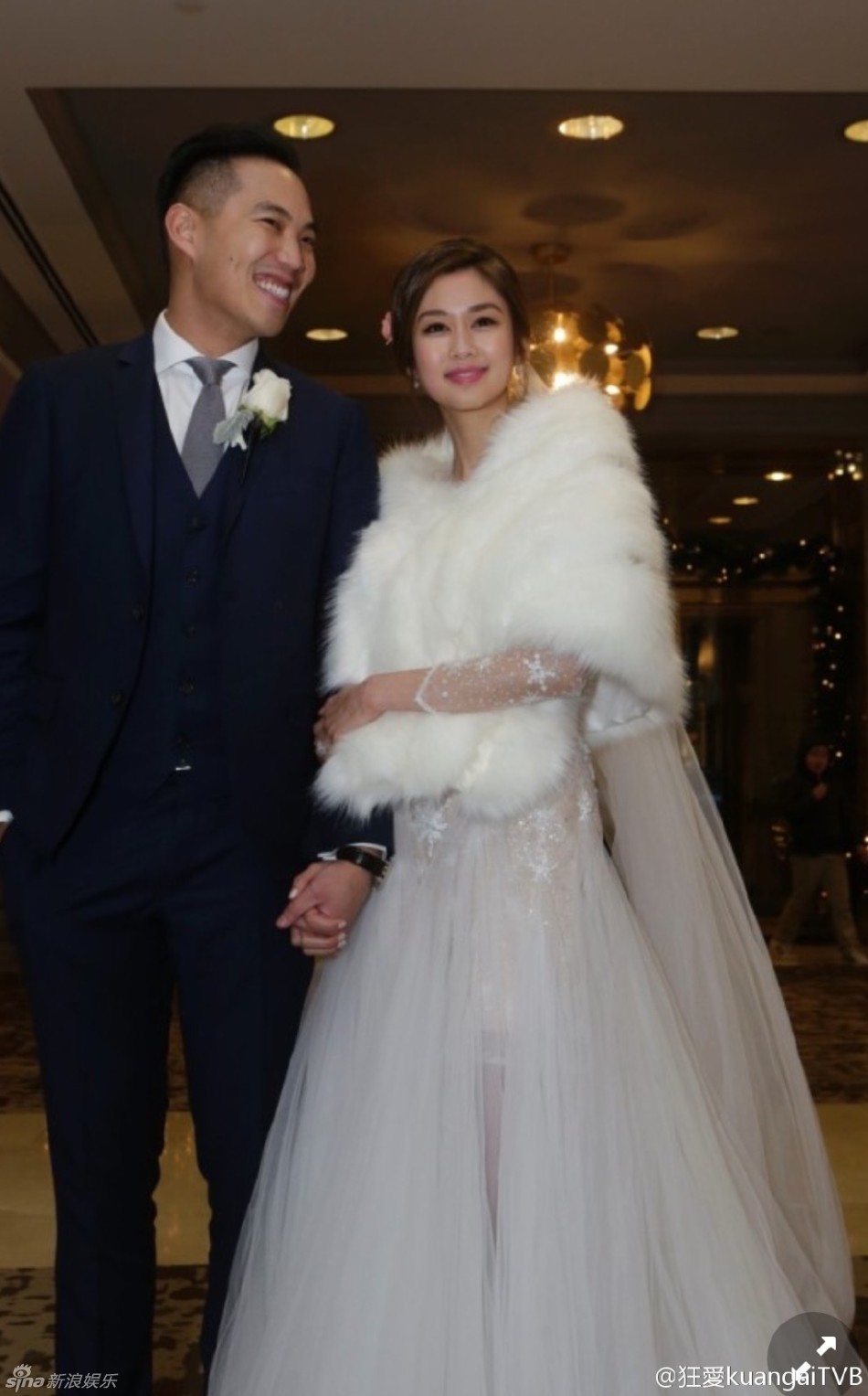 TVB艺人岑丽香温哥华举行婚礼 与丈夫十指紧扣 岑丽香个人资料（2）