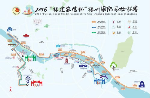 2016福州马拉松路线图公布 这个圣诞节会堵堵堵么