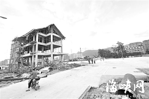 福州山北路停车场配套房超面积被要求限期整改