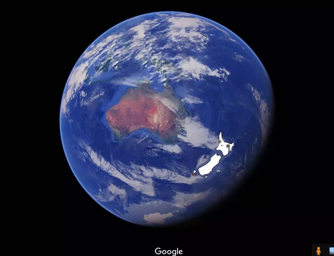 全球最尴尬的国家新西兰：被忘放世界地图了