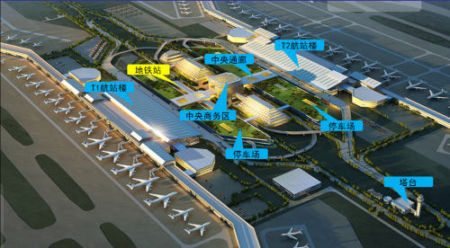 福州机场二期规划效果图