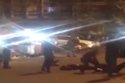广东陆丰凌晨30人枪战视频 6人受伤