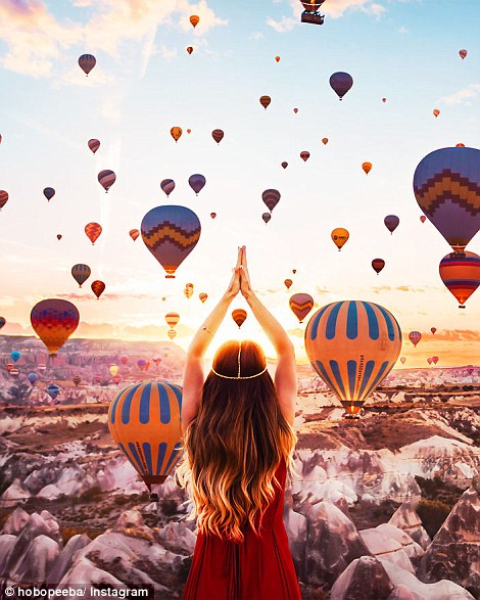 俄罗斯摄影师克里斯蒂娜拍土耳其热气球 美若画境