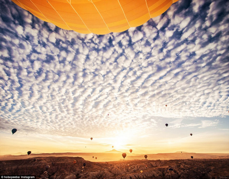 俄罗斯摄影师克里斯蒂娜拍土耳其热气球 美若画境