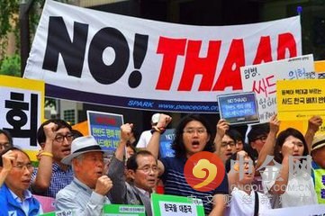 韩民众强烈抗议萨德系统入韩