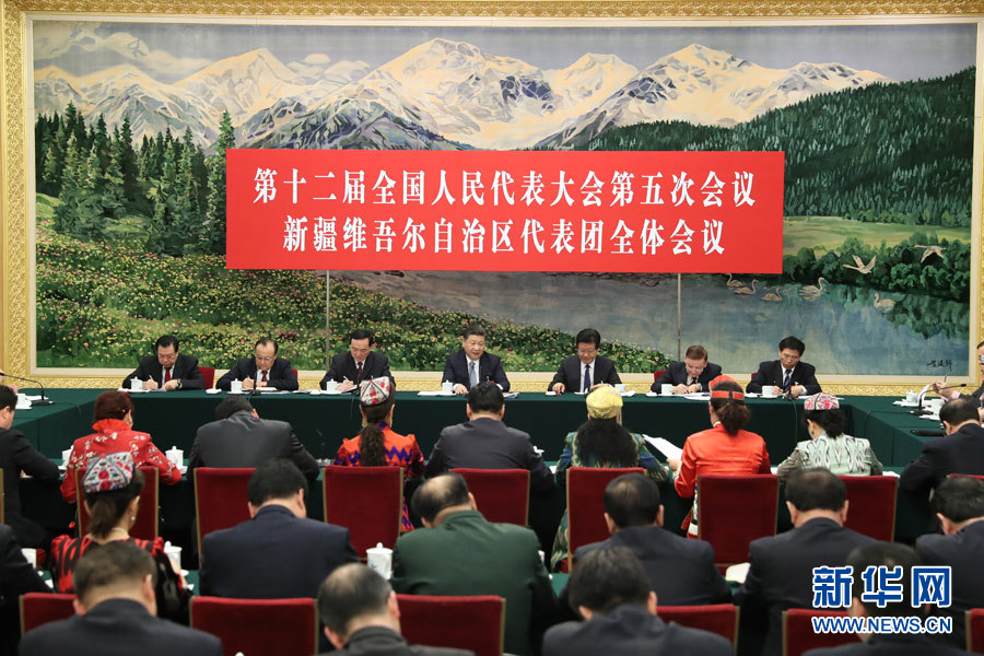 习近平：努力建设中国特色社会主义新疆