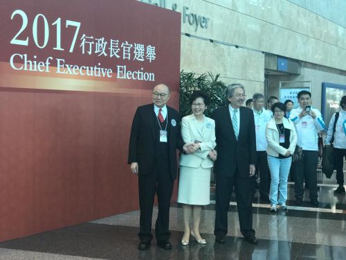 林郑月娥在香港特区第五任行政长官选举中胜出