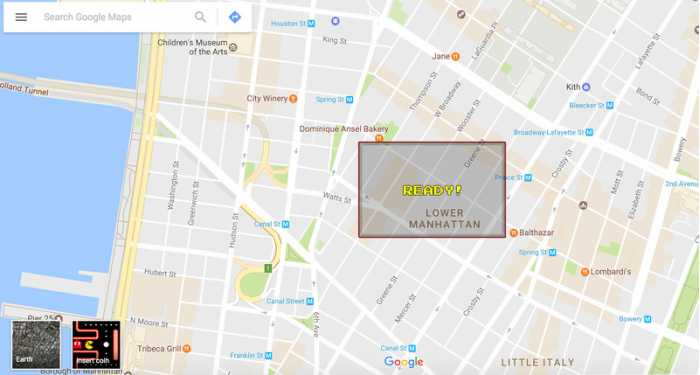 Google地图在愚人节变成了Pac-Man女士