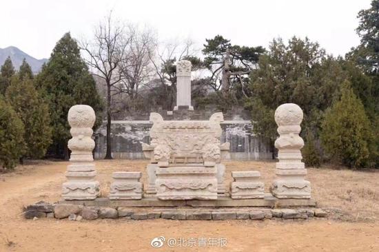 北京十三陵思陵石五供被盗 4名负责人被免职