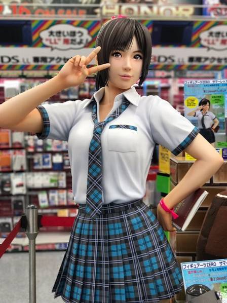 日本游戏商店摆放人形手办 有人竟偷拍裙底 哪个手办被偷拍了？