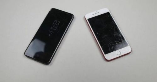 Galaxy S8对比iPhone 7跌落测试 三星碾压苹果
