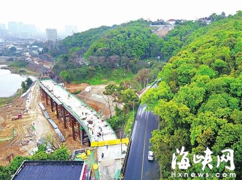 福飞北路盘山段 将建成福州最长钢箱梁高架桥