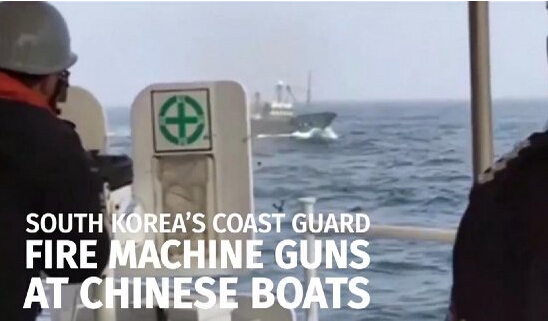 萨德相关消息 韩国被萨德弄疯！竟然用军舰战机对付中国渔船