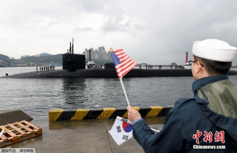 朝鲜半岛局势恶化 美核潜艇进入釜山港 可载150枚战斧导弹
