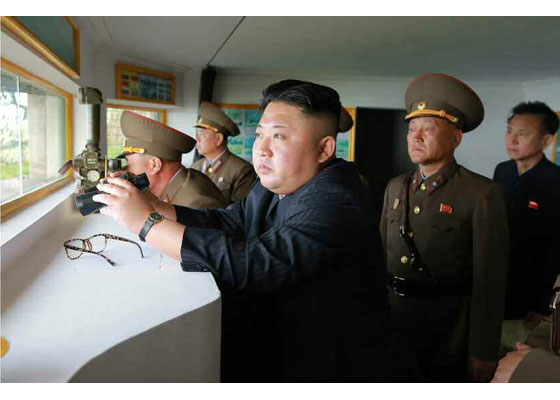 朝鲜半岛局势 金正恩视察前线部队：炮兵部队要保持高度警备状态