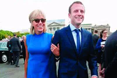 39岁马克龙当选法国总统：已有3名继子7名继孙 妻子布丽吉特简介