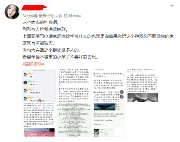 蓝鲸游戏潜入中国 瞬间被中国骚年玩坏!中国蓝鲸游戏群全部指令（2）