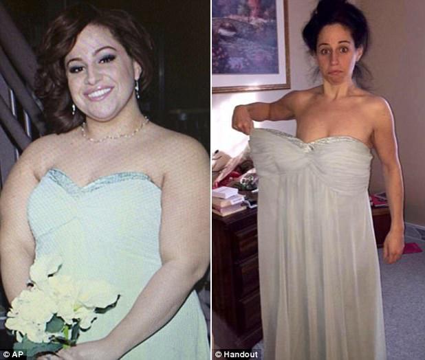 纽约男女在健身房减肥时相识相恋 减524斤后结婚